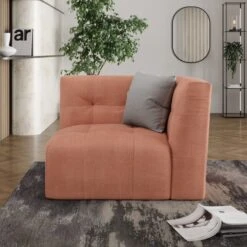 Modular Squish Clay Tonal Chenille Large Corner Sofa 19 Modular Squish Clay Tonal Chenille Large Corner Sofa -DUNELM Furniture Shop 60227156 alt07