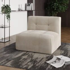 Modular Squish Natural Tonal Chenille Small Corner Sofa -DUNELM Furniture Shop 60227162 alt06