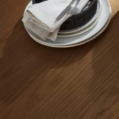 Amari 4 Seater Round Dining Table With Melia Dark Stained Dining Chairs -DUNELM Furniture Shop 60241418 alt05